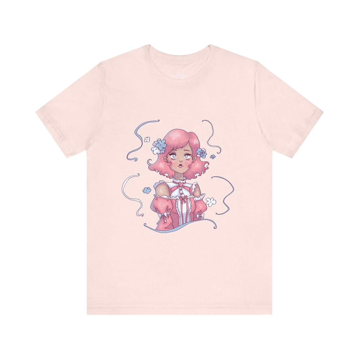 Dreamy Rebellion Pink Hair Girl Aesthetic T-Shirt - Kawaii Fashion Pastel Graphic Tee | Soft Grunge Alternative Clothing XS-5XL