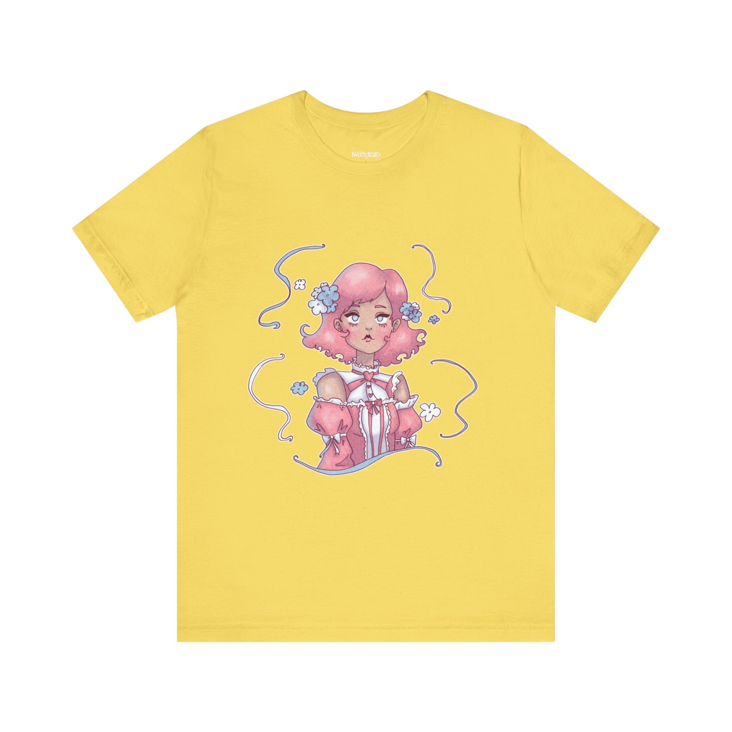 Dreamy Rebellion Pink Hair Girl Aesthetic T-Shirt - Kawaii Fashion Pastel Graphic Tee | Soft Grunge Alternative Clothing XS-5XL