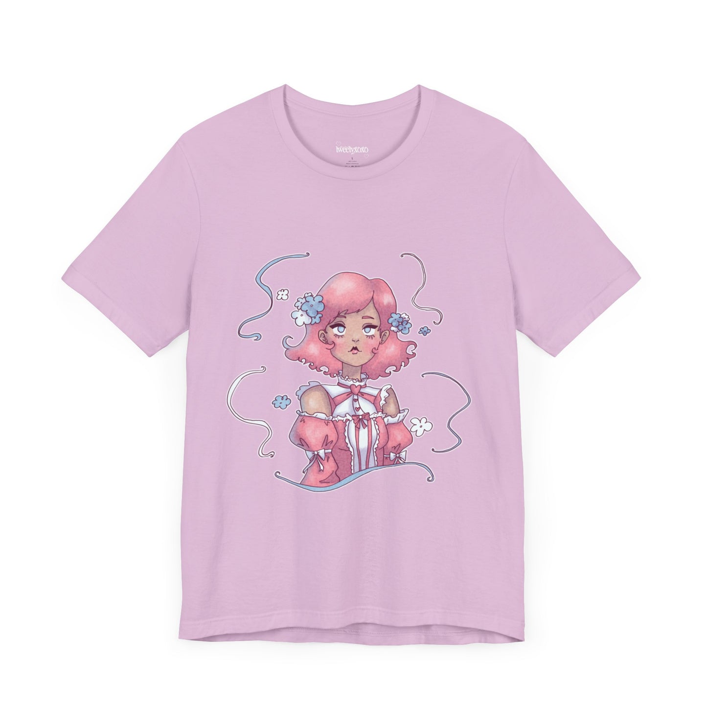 Dreamy Rebellion Pink Hair Girl Aesthetic T-Shirt - Kawaii Fashion Pastel Graphic Tee | Soft Grunge Alternative Clothing XS-5XL