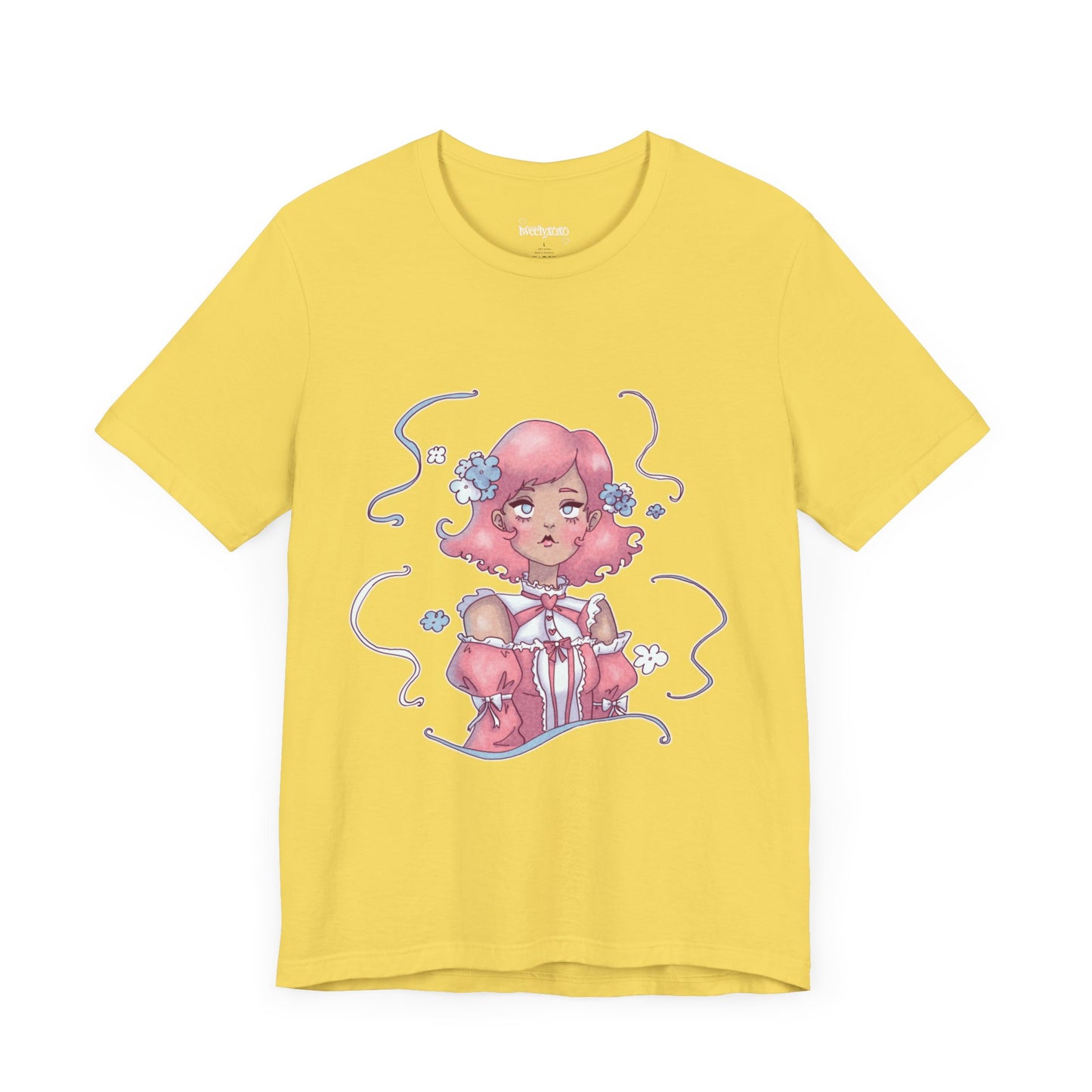 Dreamy Rebellion Pink Hair Girl Aesthetic T-Shirt - Kawaii Fashion Pastel Graphic Tee | Soft Grunge Alternative Clothing XS-5XL