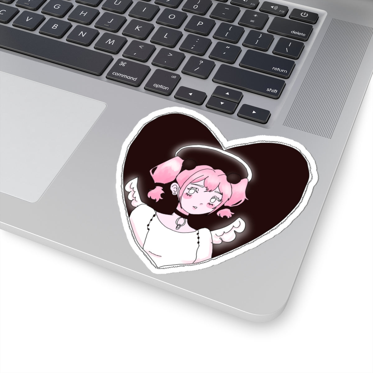 Cute "Heart Angel" Aesthetic Vinyl Sticker – Soft, Dreamy, and Ethereal