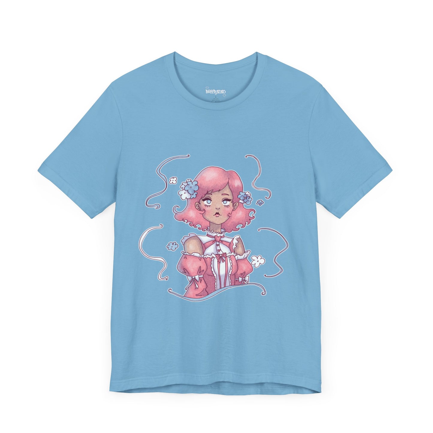 Dreamy Rebellion Pink Hair Girl Aesthetic T-Shirt - Kawaii Fashion Pastel Graphic Tee | Soft Grunge Alternative Clothing XS-5XL