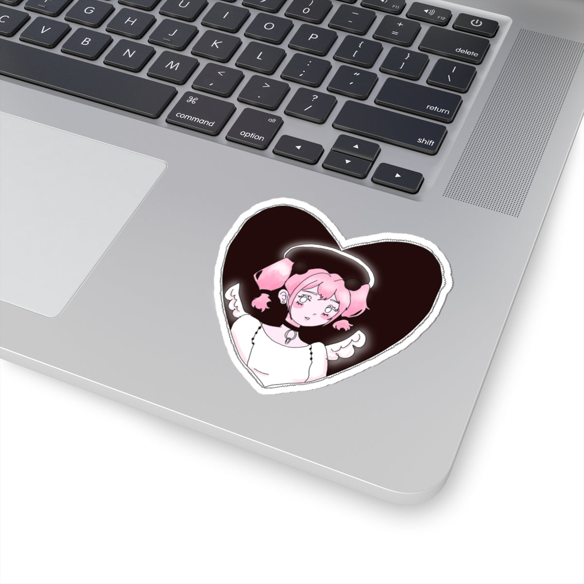 Cute "Heart Angel" Aesthetic Vinyl Sticker – Soft, Dreamy, and Ethereal