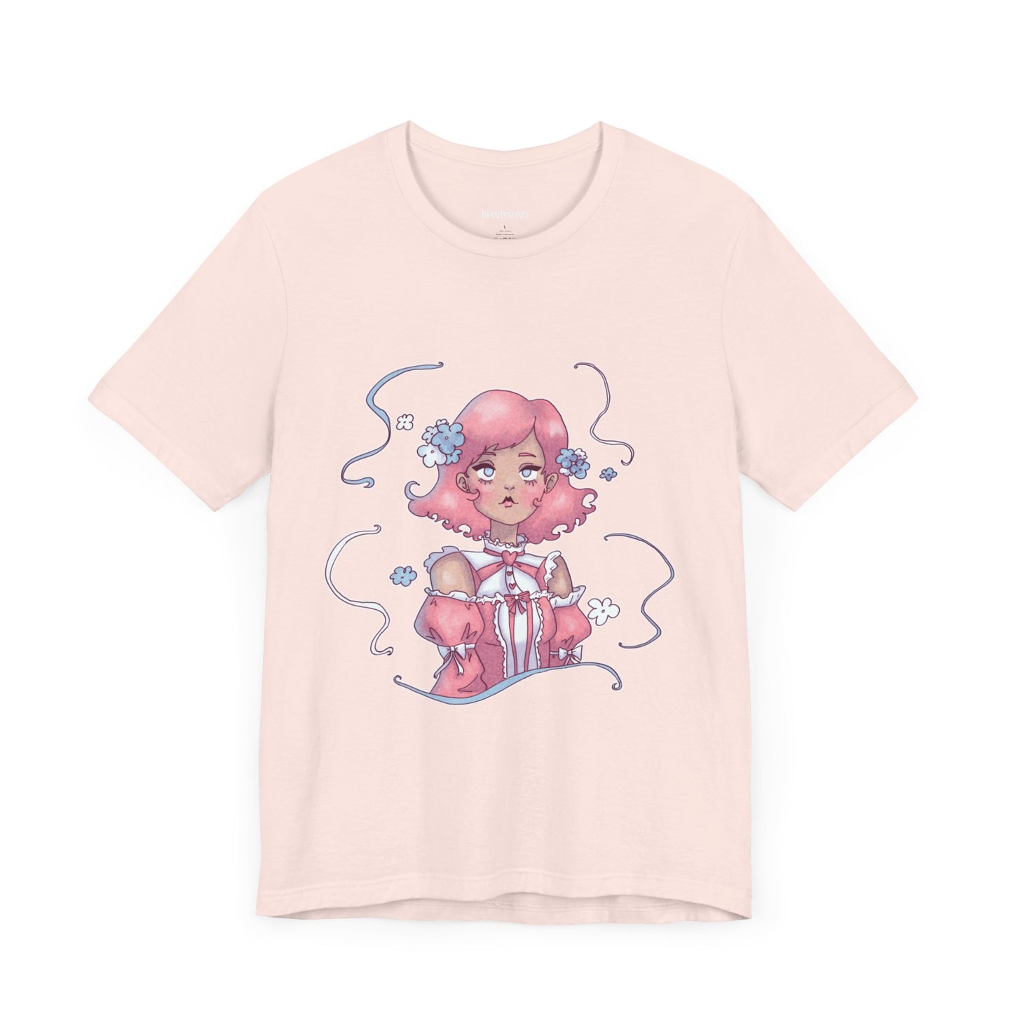 Dreamy Rebellion Pink Hair Girl Aesthetic T-Shirt - Kawaii Fashion Pastel Graphic Tee | Soft Grunge Alternative Clothing XS-5XL