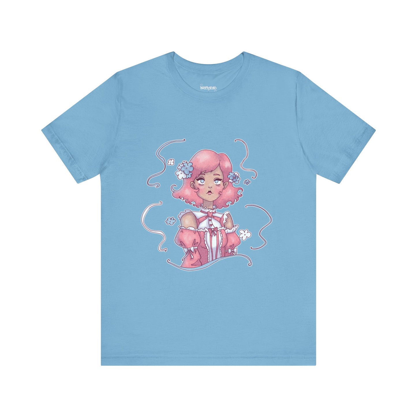 Dreamy Rebellion Pink Hair Girl Aesthetic T-Shirt - Kawaii Fashion Pastel Graphic Tee | Soft Grunge Alternative Clothing XS-5XL