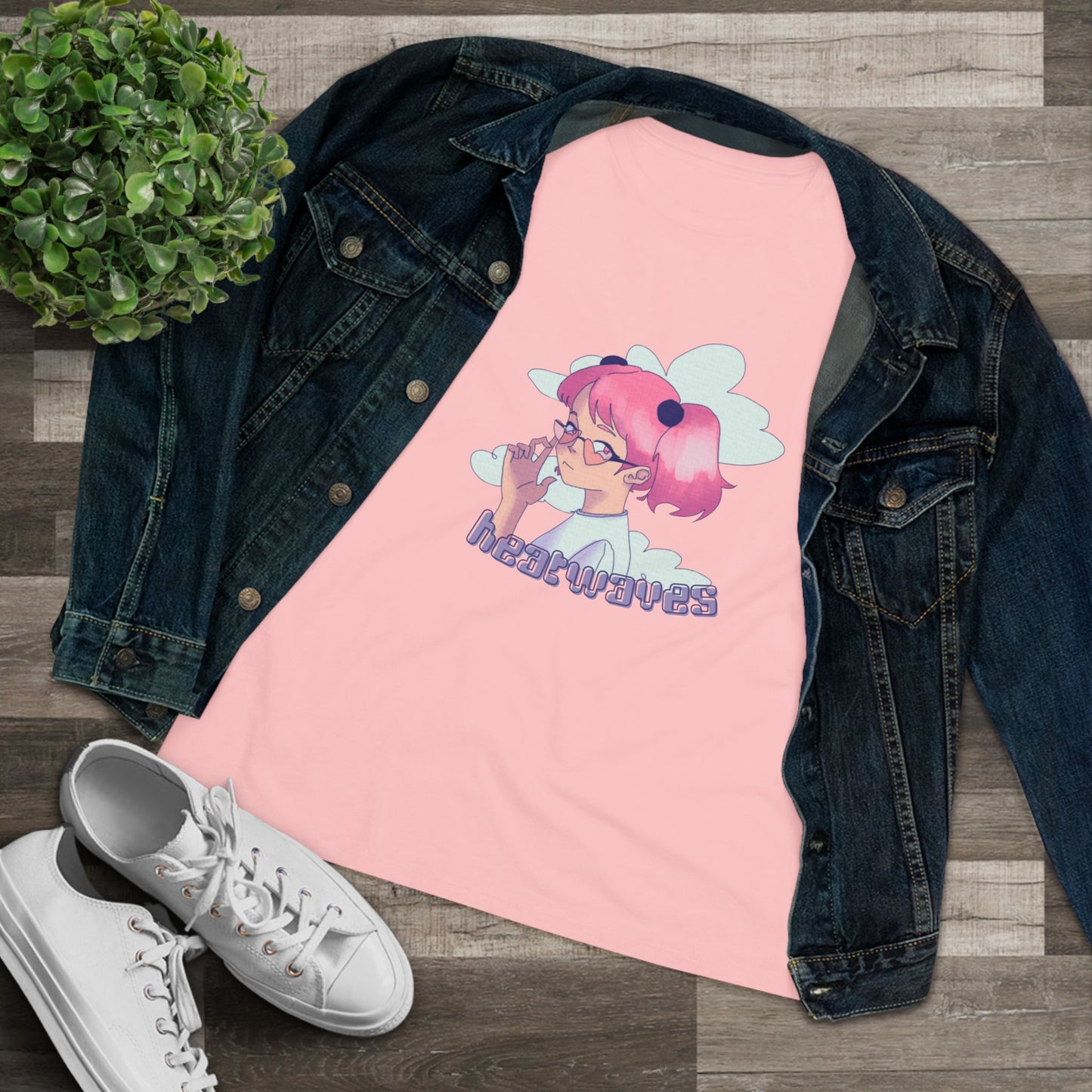 "Heatwaves" Aesthetic Graphic Tee – Dreamy, Cool, and Effortlessly Bold